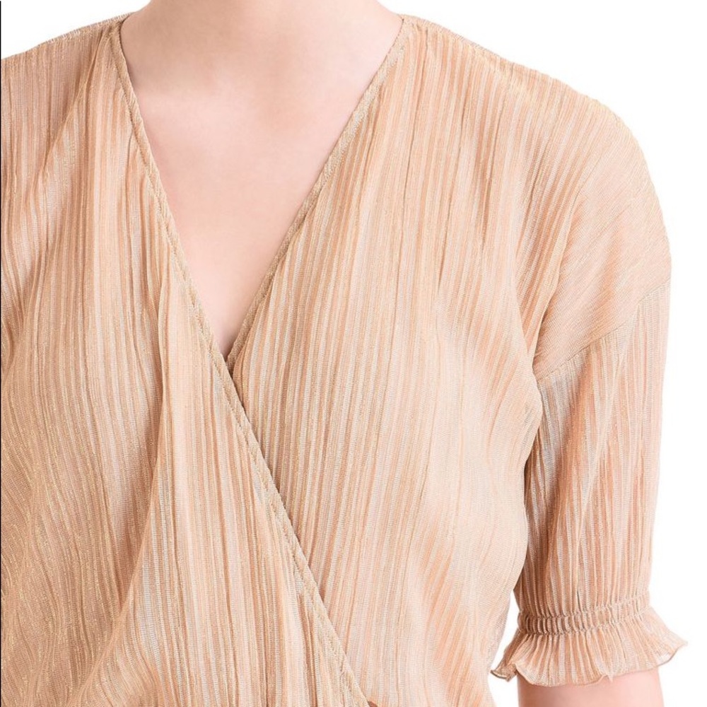 Just Cavalli Gold Ruffle Mini Dress Size 44 - Picture 5 of 17
